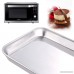 2pack Baking Sheet Cookie Sheets Pure Stainless Steel Commercial Baking Sheets Baking Pan Tray&Toaster Oven Sheets Non Toxic & Healthy & Dishwasher Safe - B075RYYRPM